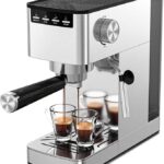COWSAR 9 Bar Espresso Machine with Steam Frother - Compact Stainless Steel Coffee Machine
